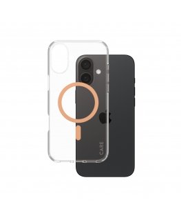 PanzerGlass CARE by ® Flagship Case Transparent Urban Combat w. Peachy MagSafe iPhone 16 Plus mobile phone case