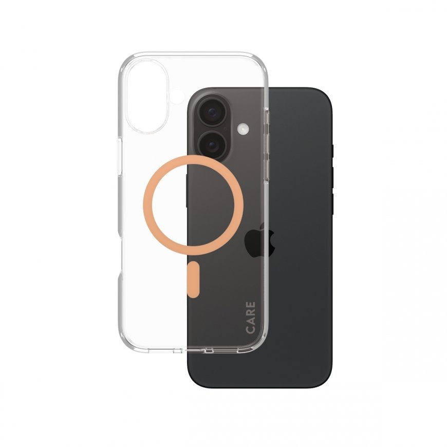 PanzerGlass CARE by ® Flagship Case Transparent Urban Combat w. Peachy MagSafe iPhone 16 Plus mobile