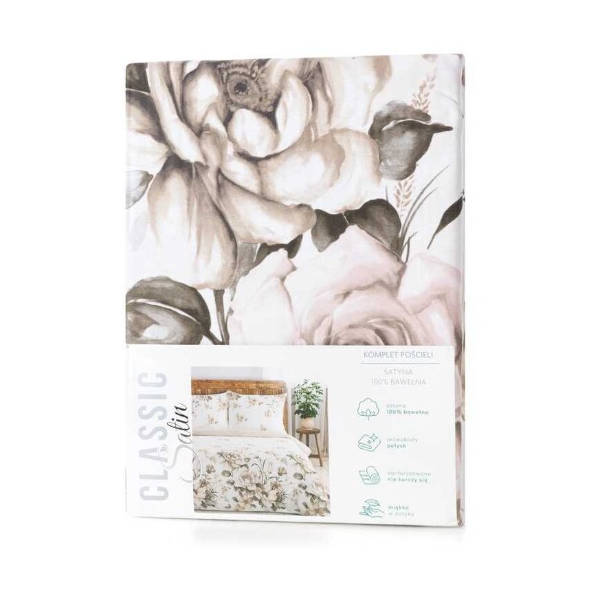 Eurofirany Classic Satin Bedding Set | Spring 41 (200x220 cm, 70x80 cm - 2 pcs) – 4