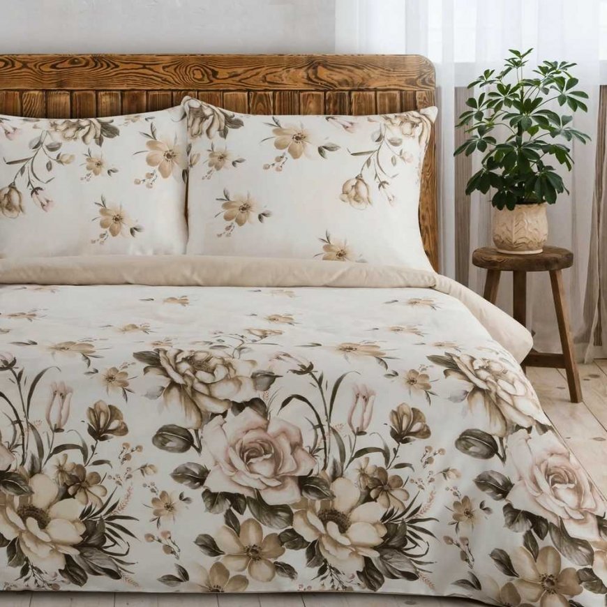 Eurofirany Classic Satin Bedding Set | Spring 41 (200x220 cm, 70x80 cm - 2 pcs) – 5