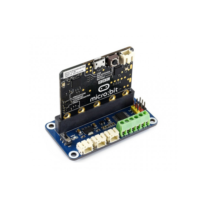 Waveshare dzinēju un servo vadības modulis Micro:bit 6V - 12V – 4