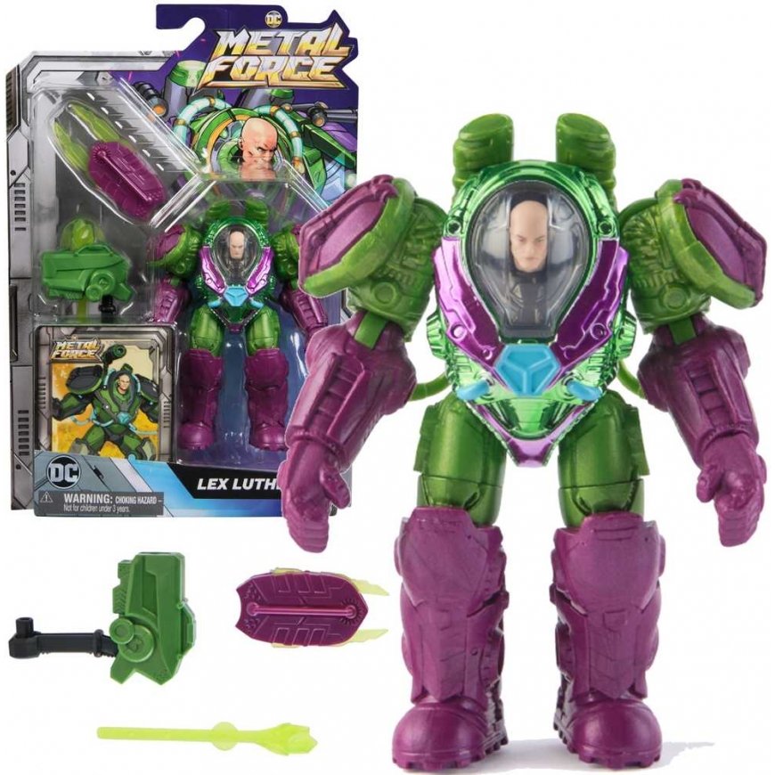 DC Comics Metal Force maža figūrėlė Lex Luthor lėlė 12 cm