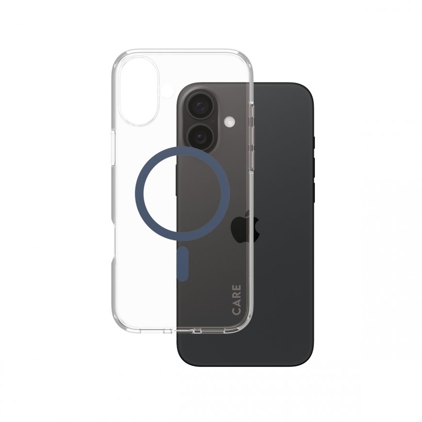 PanzerGlass CARE by ® Flagship Case Transparent Urban Combat w. Blue MagSafe iPhone 16 Plus mobile p