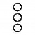 PanzerGlass ® Hoops® Black Camera Lens Protector Samsung Galaxy S24 | S23 | S23+ Kirkas näytönsuoja 