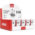 Halogen bulb set H4 12V 60/55W UV filter (E8) 20 pcs. AMIO-04401 Halogen bulb set H4 12V 60/55W UV filter (E8) 20 pcs. AMIO-04401