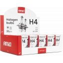Halogen bulb set H4 12V 60/55W UV filter (E8) 20 pcs. AMIO-04401 Halogen bulb set H4 12V 60/55W UV filter (E8) 20 pcs. AMIO-04401