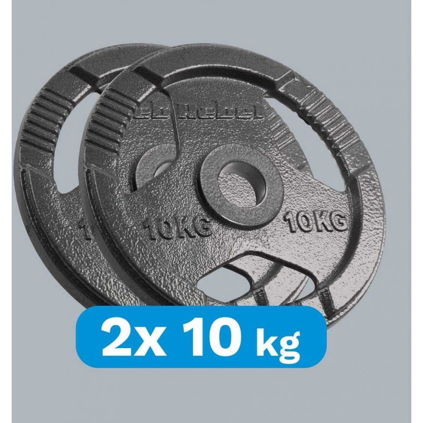 Kettlebell-olympiasarjat 2 x 10 kg, 51 mm reikä, kahvallinen levy, REBEL ACTIVE – 5
