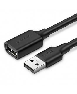 UGREEN US103 0.5m Extension USB 2.0 Cable (Black)