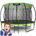 Profiled garden trampoline 12 feet / 374 cm with internal Neo-Sport net Profiled garden trampoline 12 feet / 374 cm with internal Neo-Sport net