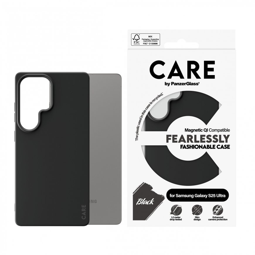 PanzerGlass CARE by ® Fashionable Case Black w. Qi Compatible Samsung Galaxy S25 Ultra mobiiltelefon – 2