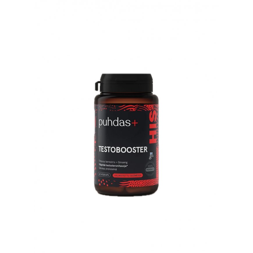 Puhdas+ Testobooster, 60 veggie capsules