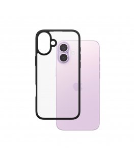 PanzerGlass ® HardCase Transparent w. Black Frame iPhone 16 Plus mobilo telefonu apvalks Aploksne Caurspīdīgs