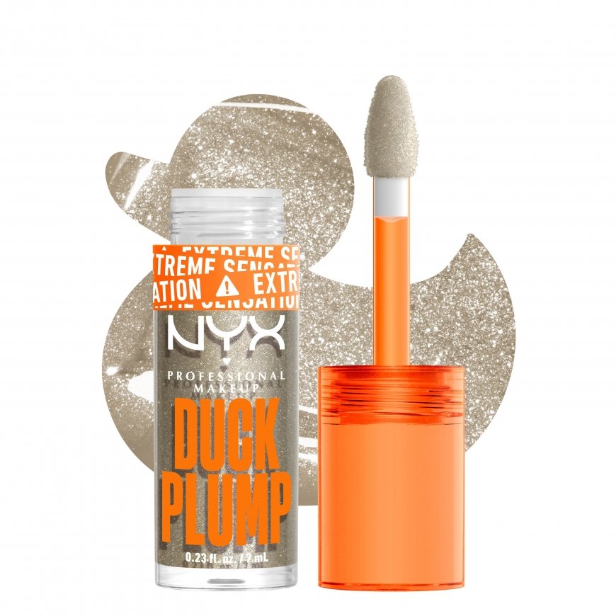 Nyx Professional Make Up DUCK PLUMP lip gloss 20-Quazy Silver 6.8 ml