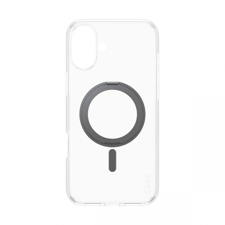 PanzerGlass CARE by ® Feature Case Transparent w. Black Kickstand & MagSafe iPhone 16 Plus mobile ph – 4
