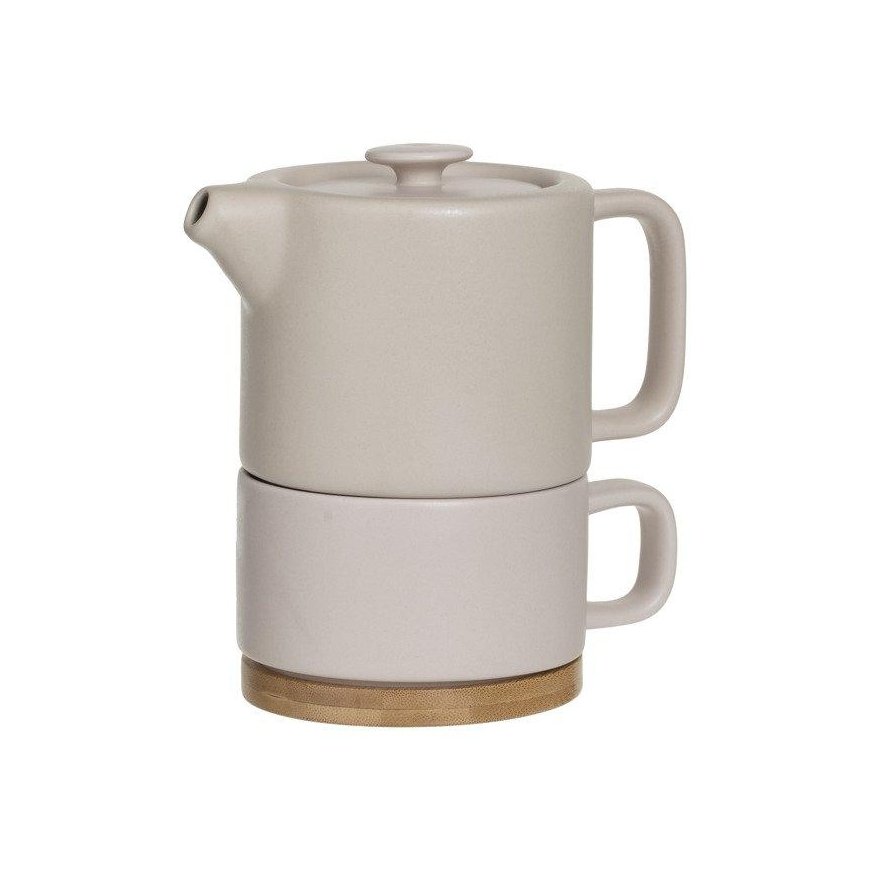 Secret De Gourmet Vaaleanpunainen Teekannu NATURAL-mukilla, 800 ml, vaaleanpunainen väri