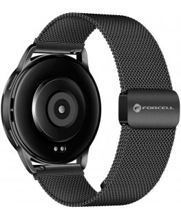 Forcell Strap for Samsung Galaxy Watch C3576 F-Design FS11, magnetic, steel, 22 mm, black