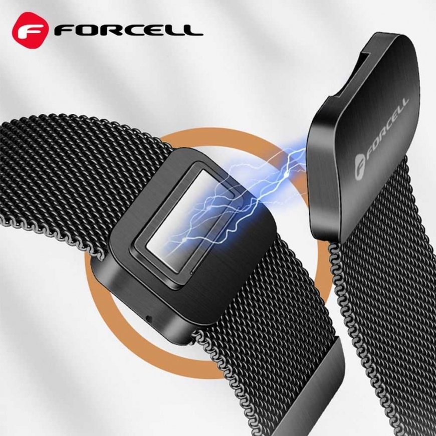 Forcell Strap for Samsung Galaxy Watch C3576 F-Design FS11, magnetic, steel, 22 mm, black – 5