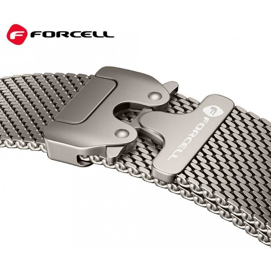 „Apple Watch“ -ranneke Forcell F-Design FA11 teräksinen solki 38/40/41 mm musta – 4