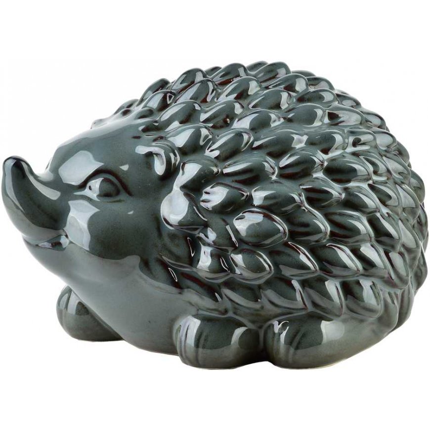 Mondex MAVE Blue Ceramic Hedgehog Figurine 23x16x14cm