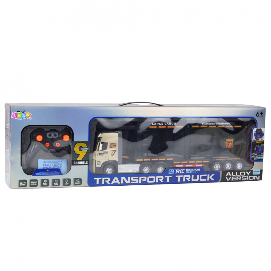 Lean Toys Remote Controlled Truck with Platform 47.5x12.3x8 cm – 3