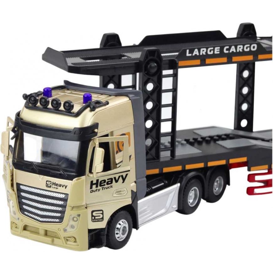 Lean Toys Nuotoliniu būdu valdomas sunkvežimis su platforma 47.5x12.3x8 cm – 5