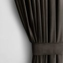 Verhot VELVET väri ruskea tyyliltään klassinen nauha materiaalityyppi - tekstiili sametti 140x245 AmeliaHome