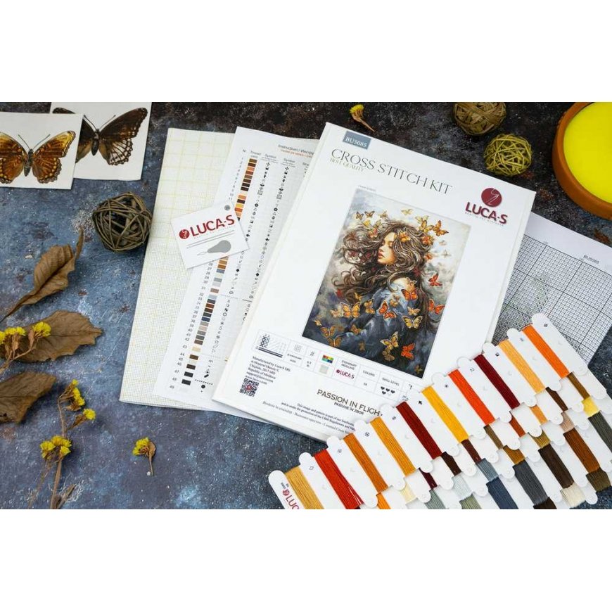 Luca S Kryželiu embroidery kit 'Passion for Flight' 29x40cm SBU5085 – 4