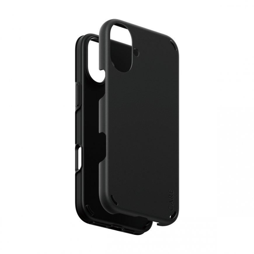 PanzerGlass CARE by ® Feature Case Double Defense Black iPhone 16 Plus mobilo telefonu apvalks Aplok