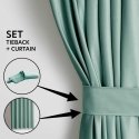 VERHO VELVET värissä minttu tyylinen klassinen nauha materiaalityyppi - tekstiili sametti 140x270 AmeliaHome