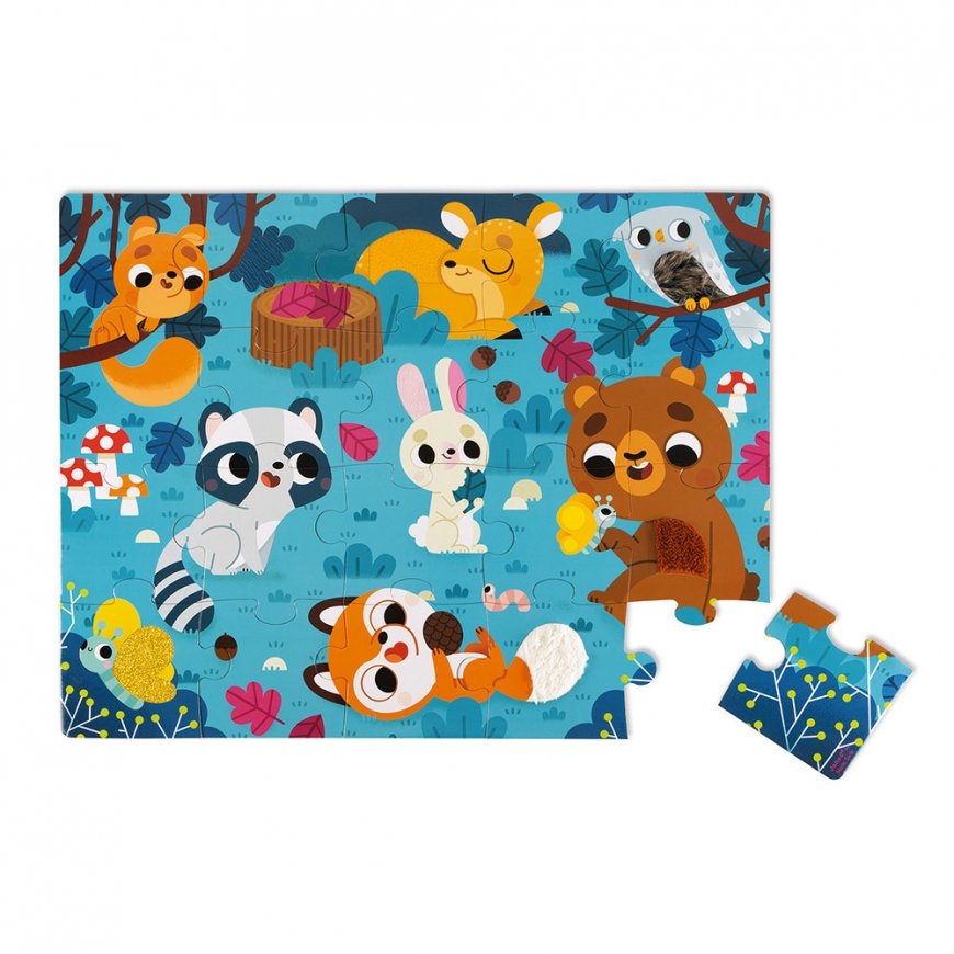 JANOD Tactile Puzzle Forest Animals 20 pieces – 2