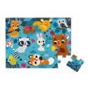 JANOD Tactile Puzzle Forest Animals 20 pieces JANOD Tactile Puzzle Forest Animals 20 pieces