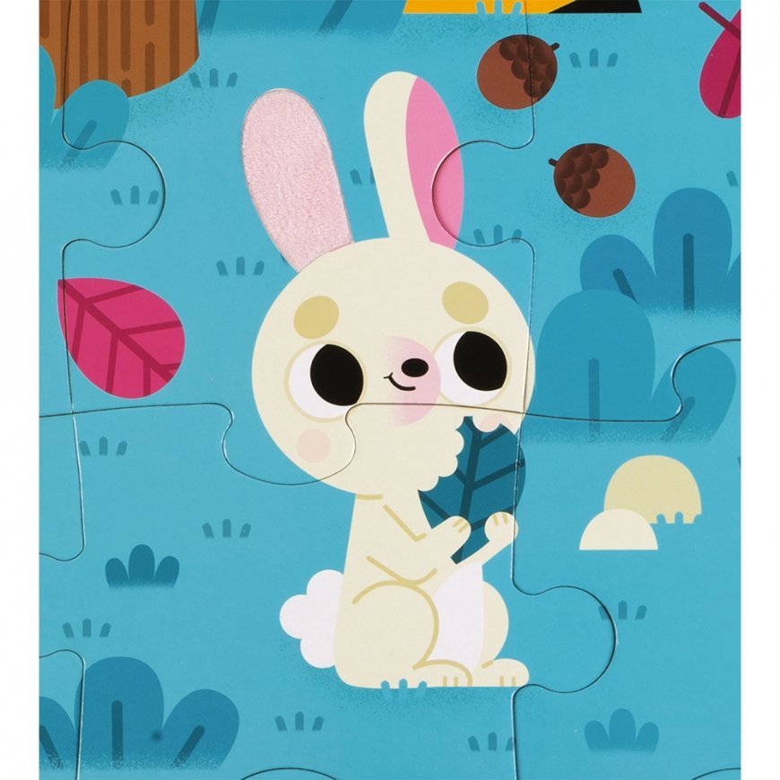 JANOD Tactile Puzzle Forest Animals 20 pieces – 4