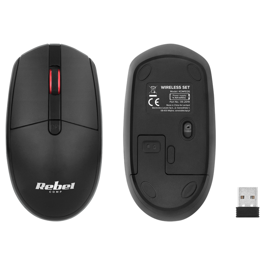 Rebel WS400 wireless keyboard and mouse set – 5
