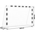 Neo-Sport Futbolo vartai NS-465, 300x200x120 cm