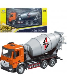 Lean Toys Orange Concrete Mixer HUINA Orange 1:50