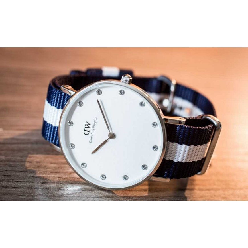 Kell DANIEL WELLINGTON Glasgow Hõbedane Naiste Kell DW00100082 + KARP – 3