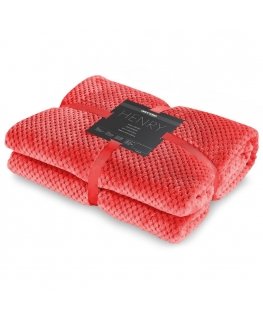 Antklodė DecoKing Style HENRY красного цвета рельефный жаккардовый стиль современный 150x200