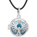 Mummy Bell Women's pendant blue metallic bell Message K10PMM18 Mummy Bell Women's pendant blue metallic bell Message K10PMM18