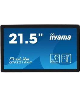 iiyama OTF2216MC-B1 infoekraan Digital signage lameekraan 55,9 cm (22") LCD 1100 cd/m² Full HD Must Puutetundlik ekraan