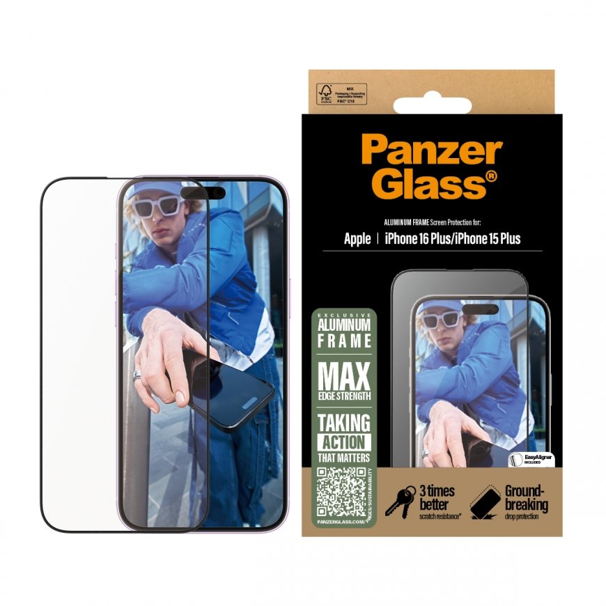 PanzerGlass PG Scrn Alu Frame iPhone 16 6.7Inch UWF – 2