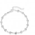 Beneto Stylish silver bracelet with leaves AGB633 / 21