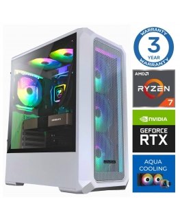 INTOP AQUA Ryzen 7 7700X 64GB DDR5 2TB SSD M.2 NVME+2TB RTX5060Ti 16GB no-OS
