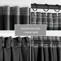 VERHO VELVET väri grafiitti tyylin klassinen nauha materiaalityyppi - tekstiili sametti 140x270 AmeliaHome VERHO VELVET väri grafiitti tyylin klassinen nauha materiaalityyppi - tekstiili sametti 140x270 AmeliaHome