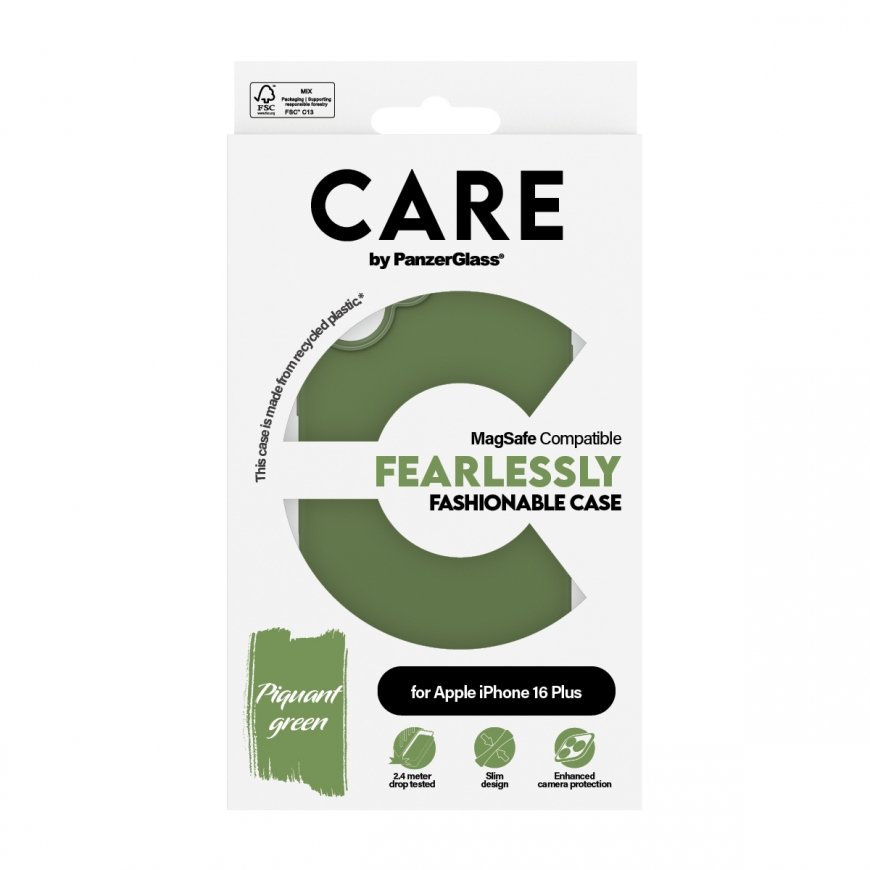 PanzerGlass CARE by ® Fashionable Case Green w. MagSafe iPhone 16 Plus matkapuhelimen suojakotelo Su – 3