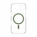 PanzerGlass CARE by ® Flagship Case Transparent Urban Combat w. Green MagSafe iPhone 16 Pro
