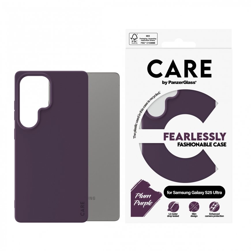 PanzerGlass CARE by ® Fashionable Case Plum Purple Samsung Galaxy S25 Ultra mobilo telefonu apvalks – 2