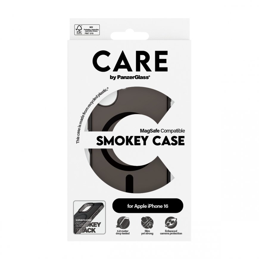 PanzerGlass CARE by ® Flagship Case Smokey Urban Combat w. Black MagSafe iPhone 16 mobiiltelefoni üm – 3