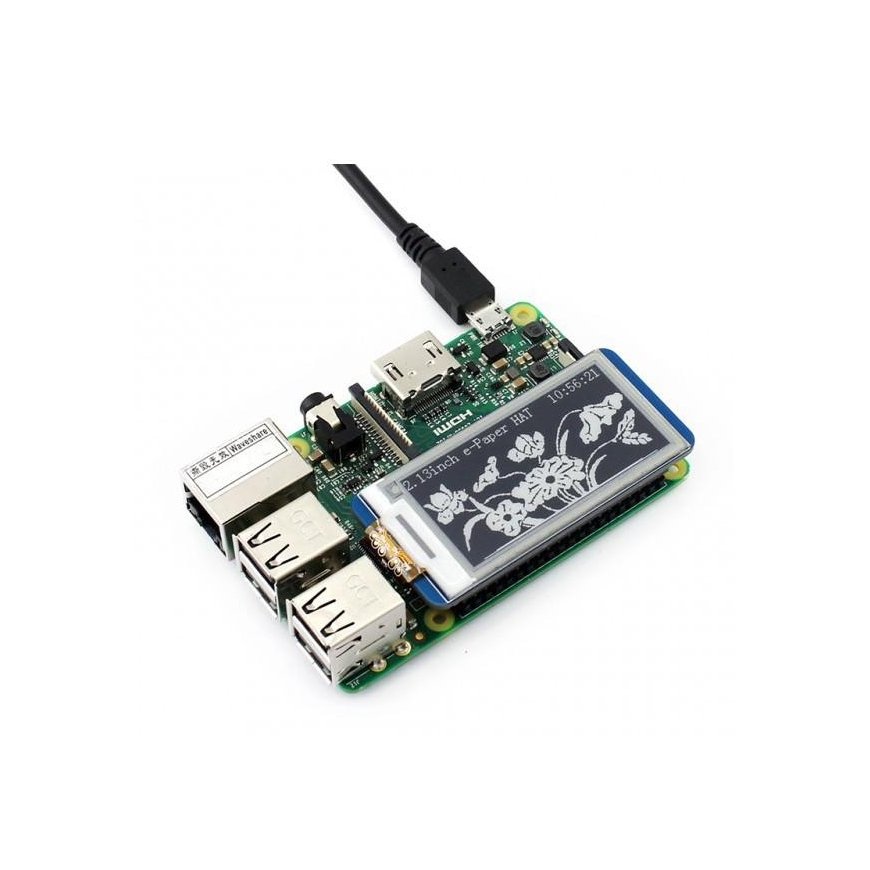 Waveshare E-paper E-Ink Screen Add-on for Raspberry Pi Microcomputer - 2.13 – 4