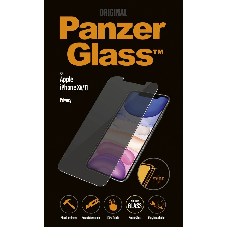 PanzerGlass ® Privacy Screen Protector iPhone 11 | XR | Standard Fit Kirkas näytönsuoja Apple 1 kpl – 2