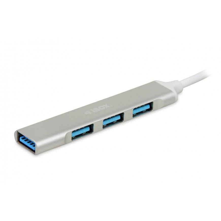 iBox IUH3FAS keskitin USB 3.2 Gen 1 (3.1 Gen 1) Type-A 5000 Mbit/s Valkoinen